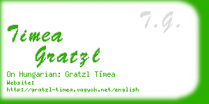 timea gratzl business card